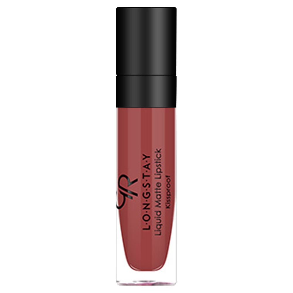 رژ لب مایع مات ویتامین E لانگ استی گلدن رز