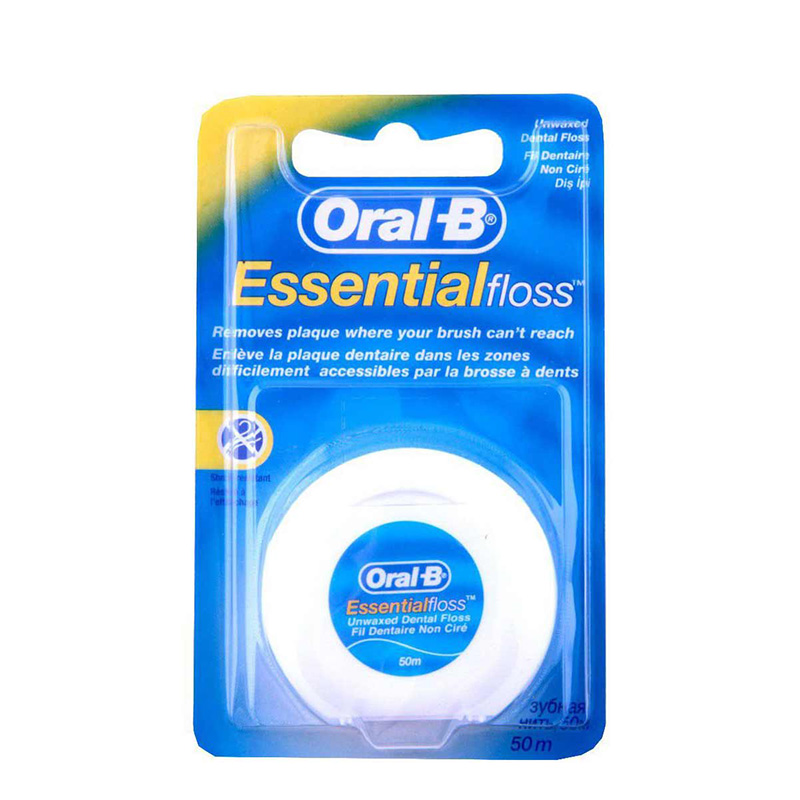 نخ دندان بدون طعم اسنشیل فلوس اورال بی