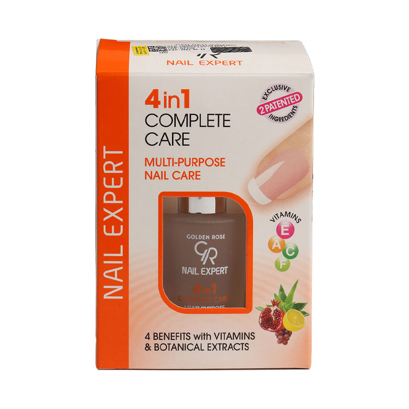 لاک تقویت کننده چهار در یک ناخن گلدن رز
