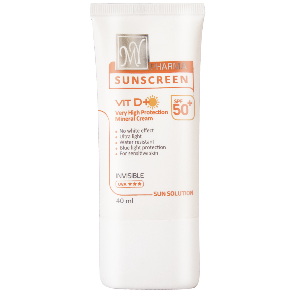 کرم ضد آفتاب ضد حساسیت فارما مینرال سان سلوشن SPF 50 مای