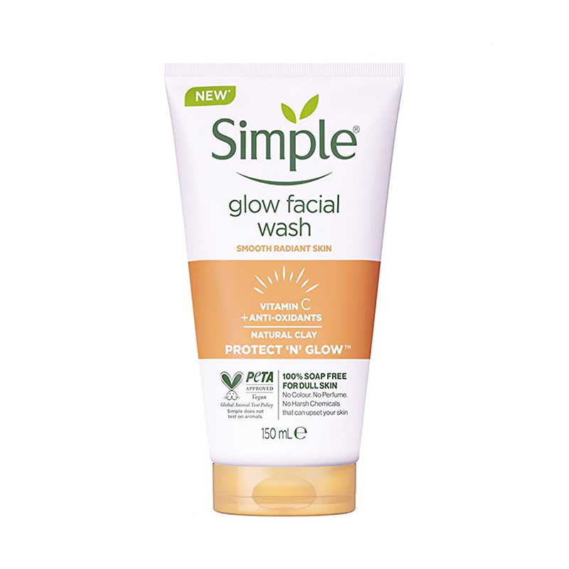 ژل پاک کننده آرایش گلو فیسیکال واش ویتامین سی انواع پوست سیمپل