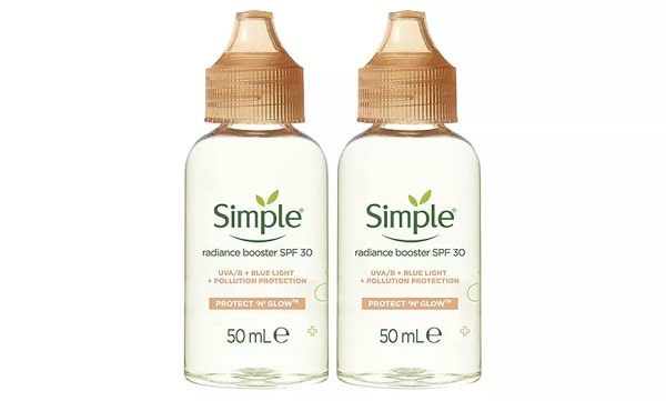 سرم پوست مایع رادیانس بوستر spf 30 سیمپل