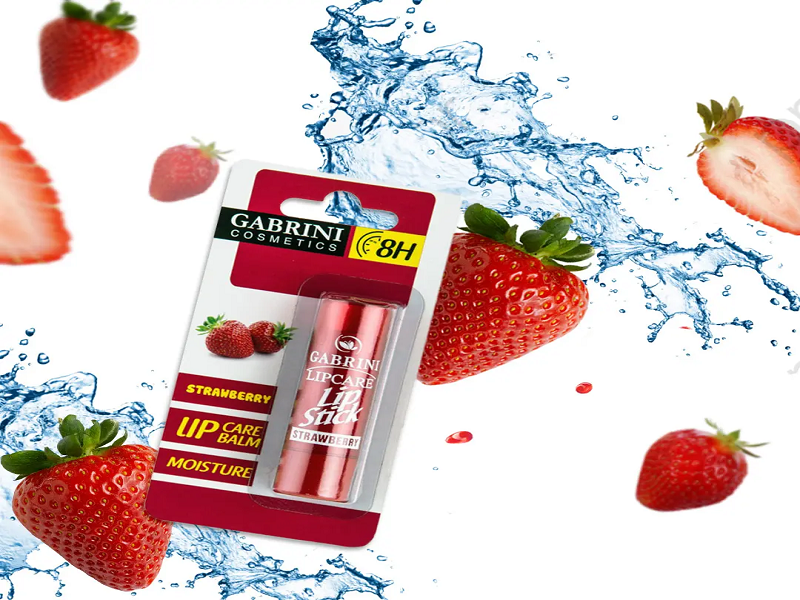 بالم لب توت فرنگی براق نرم کننده گابرینی