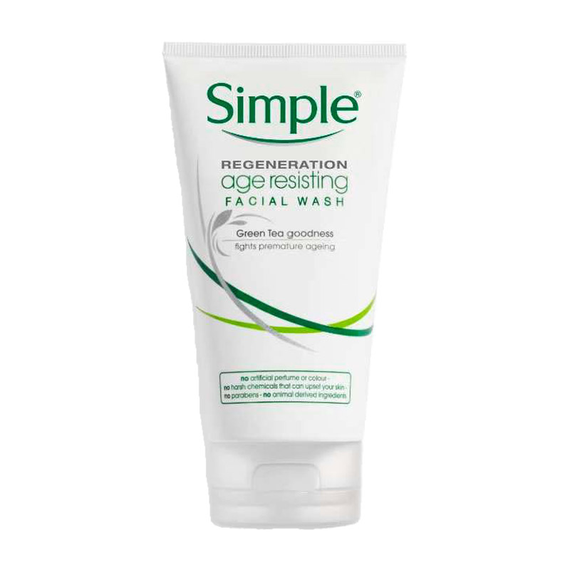 ژل پاک کننده آرایش ریجنریتینگ ایج رسیستینگ انواع پوست سیمپل