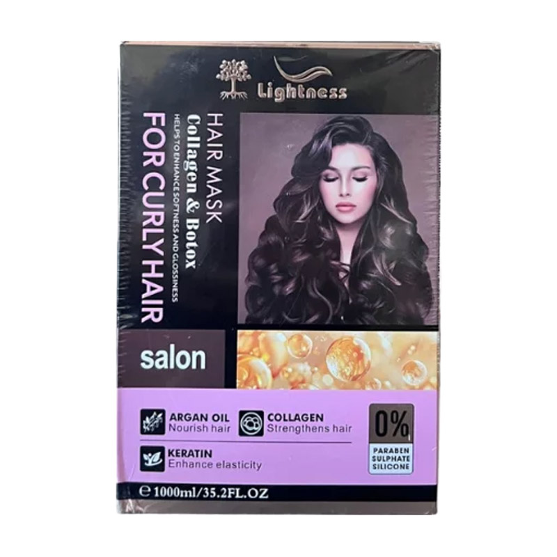 ماسک مو ترمیم کننده حاوی بوتوکس و کلاژن موی فر لایتنس