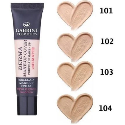 کرم پودر گابرینی مدل Derma حجم 40 میلی‌لیتر پوشش طبیعی و ماندگاری بالا