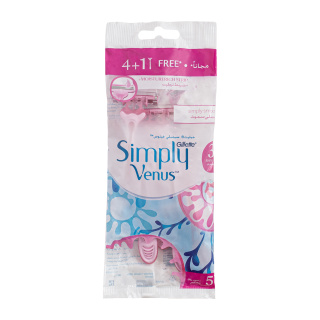 خودتراش 3 لبه ژیلت مدلSimply Venus بسته 5 عددی