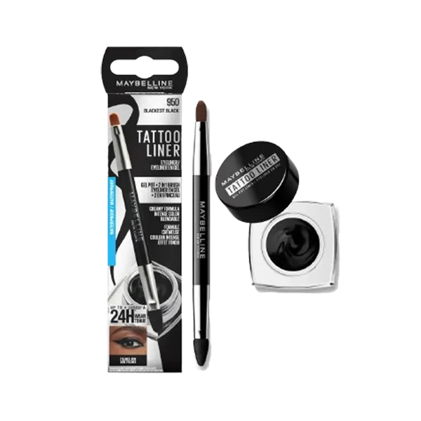خط چشم ژلی کاسه‌ای میبلین Tattoo Liner با ماندگاری بالا
